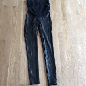 Spanx Maternity Faux Leather Leggings